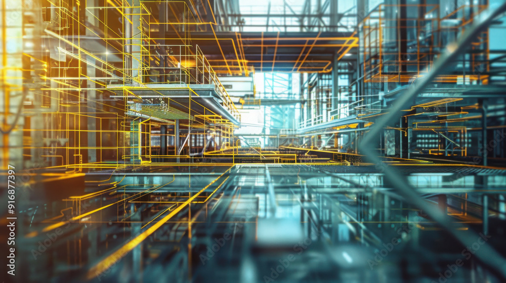Fototapeta premium High-tech innovations in the construction industry