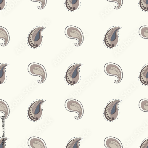  Paisley Classics  seamless pattern, Background, Perfect for fabric and wallpaper.
