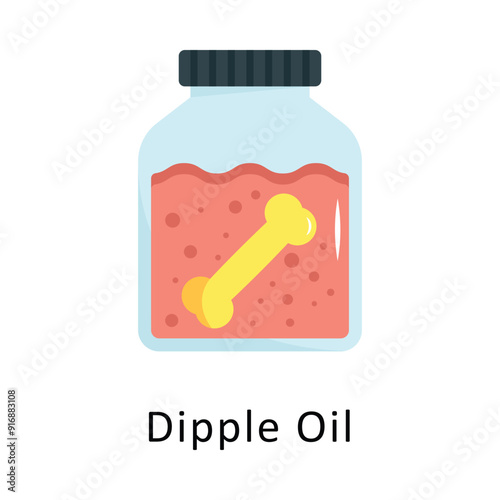 Dipple Oil Vector Flat Icon Design illustration Symbol on White background EPS 10 File
