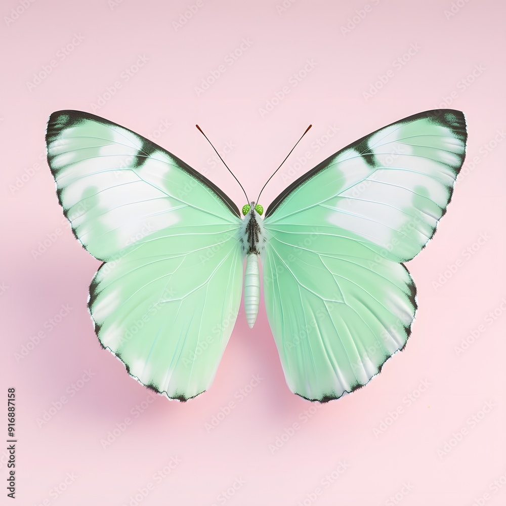Obraz premium butterfly on pink background