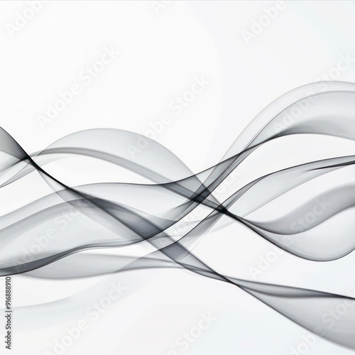 linear wave flow minimalist concept on a white background 