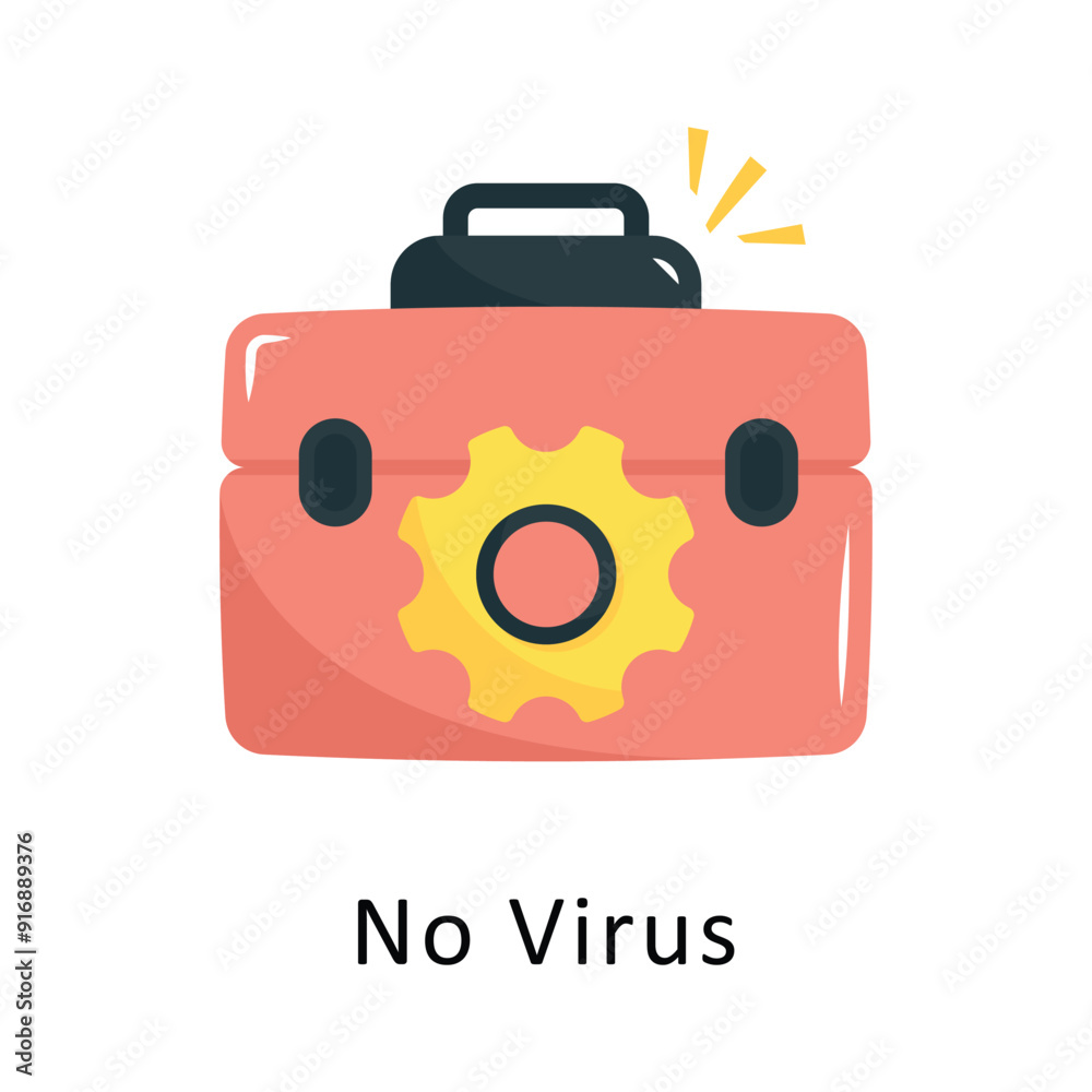 No Virus Vector Flat Icon Design illustration Symbol on White background EPS 10 File No Virus Vector Flat Icon Design illustration Symbol on White background EPS 10 File