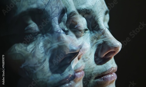 Interactive video installation that responds to viewers' emotions, mirroring and distorting facial expressions to explore the subjective nature of emotional perception