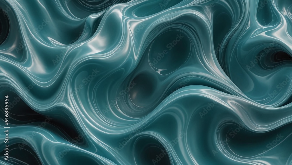 Fluid Translucent Waves in Teal and Cerulean Abstract Organic Texture Pattern Fluid Translucent Waves in Teal and Cerulean Abstract Organic Texture Pattern