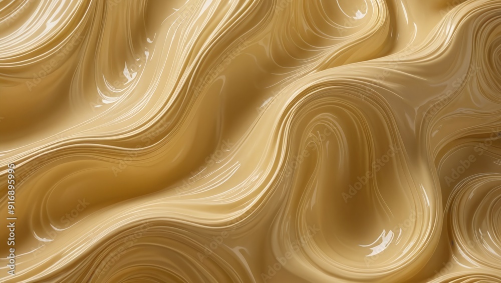 Translucent Golden Waves Abstract Organic Texture Pattern Translucent Golden Waves Abstract Organic Texture Pattern