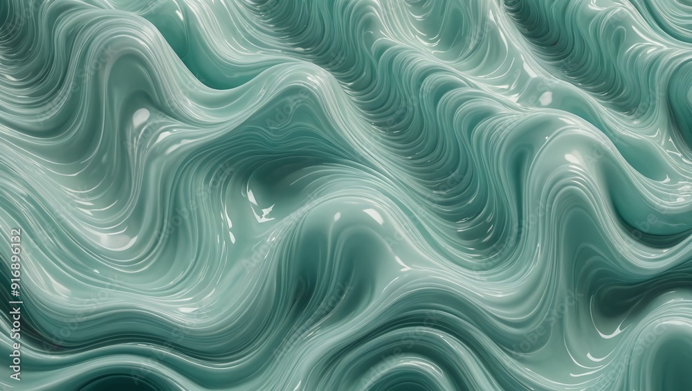 Fluid Translucent Waves in Mint Green and Aqua Abstract Organic Texture Pattern Fluid Translucent Waves in Mint Green and Aqua Abstract Organic Texture Pattern