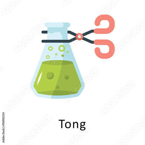 Tong Vector Flat Icon Design illustration Symbol on White background EPS 10 File 
