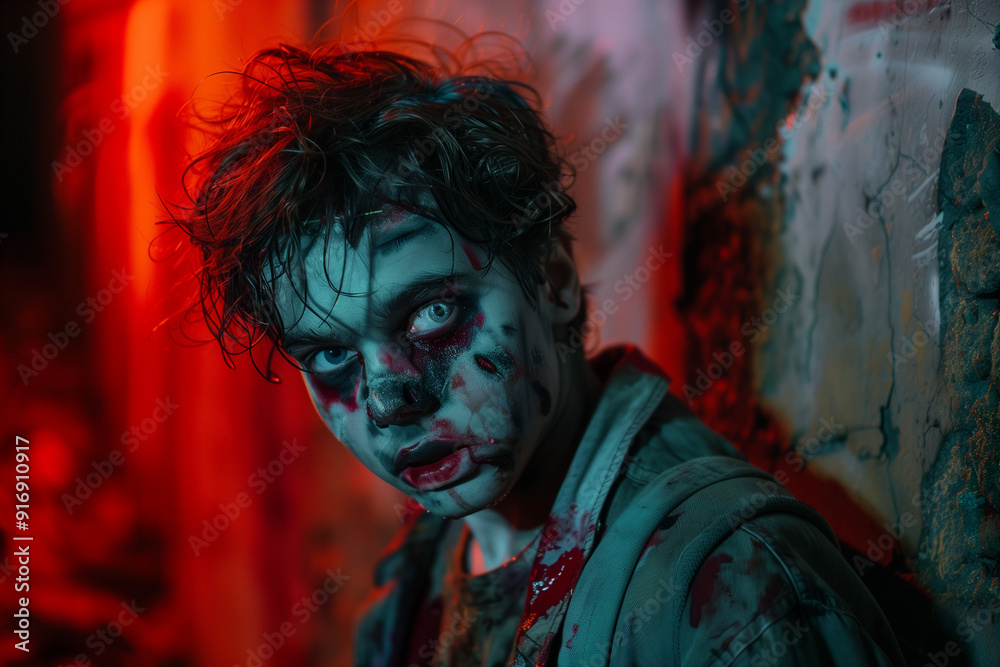 Zombie costume, Homemade Undead Outfit, Ragged Clothes, Blood Effects, Halloween Party, Spooky Character, Horror Theme Zombie costume, Homemade Undead Outfit, Ragged Clothes, Blood Effects, Halloween Party, Spooky Character, Horror Theme