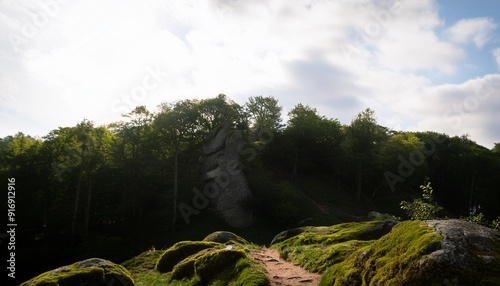 the beaux monts hill in compiegne forest photo