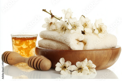 Honey spa isolated