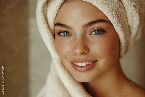 Portrait of young beautiful...