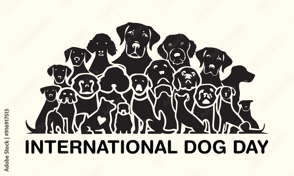 International Dog Day, world dog day. August 26. Vector illustration. poster, banner, greeting card, flyer. Happy National Dog Day. sale. event, party. International Dog Day, world dog day. August 26. Vector illustration. poster, banner, greeting card, flyer. Happy National Dog Day. sale. event, party.
