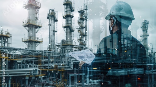 The engineer at the refinery