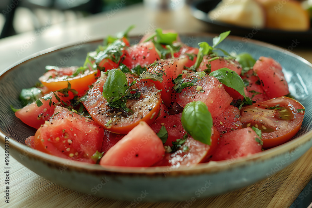 Tomato watermelon salad Tomato watermelon salad