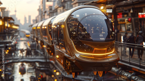 High speed gold train at st...