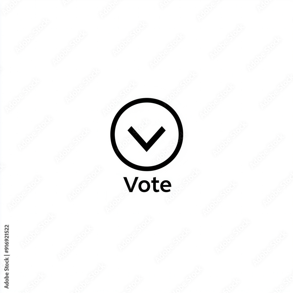 Vote text icon