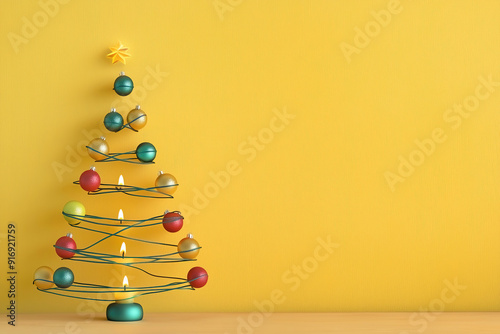 Christmas tree simple backg...