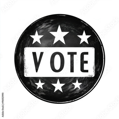 Vote text icon