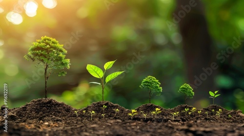 Describe the process of tree growth and development. How do trees grow from seeds into mature, functional organisms in various environments