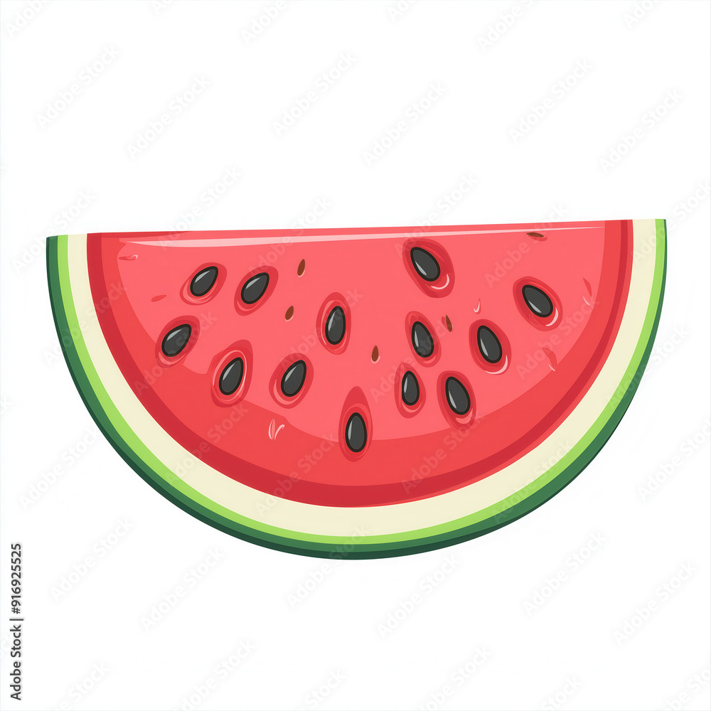 Watermelon slice isolated
