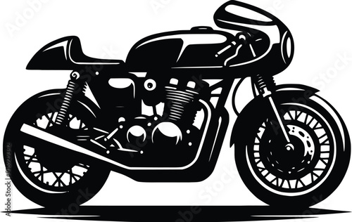 motorcycle sport bike silhouette