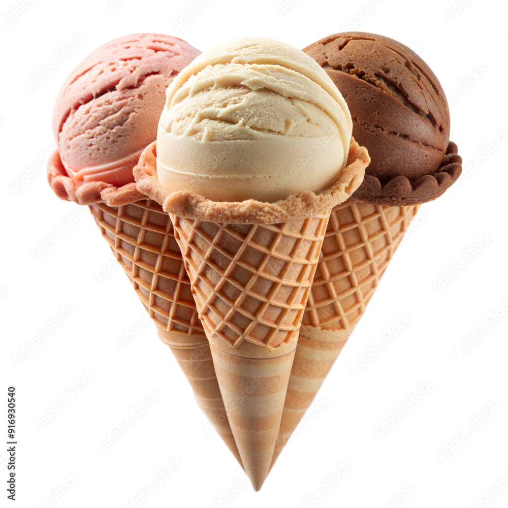 Cone ice cream, chocolate Cone ice cream, chocolate
