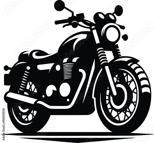 motorcycle sport bike silhouette