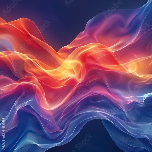 generative abstract illustration with amazing colors and modern aesthetics