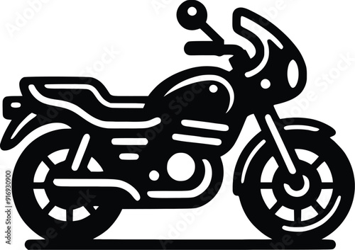 motorcycle sport bike silhouette