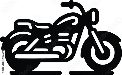motorcycle sport bike silhouette