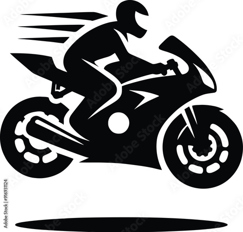 motorcycle sport bike silhouette