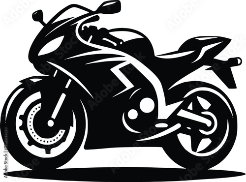 motorcycle sport bike silhouette