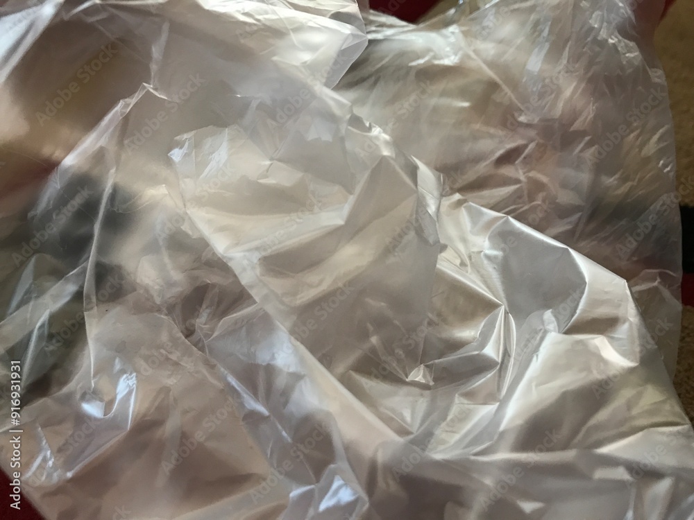 Single-Use Plastic Bag: Environmental Impact and Everyday Convenience. A close-up of a crumpled single-use plastic bag highlighting its role in pollution and convenience in daily life. Single-Use Plastic Bag: Environmental Impact and Everyday Convenience. A close-up of a crumpled single-use plastic bag highlighting its role in pollution and convenience in daily life.