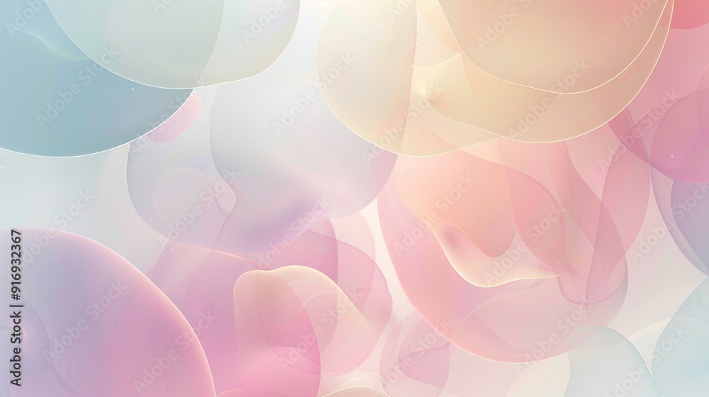 Subtle and soft gradient shapes in pastel hues Subtle and soft gradient shapes in pastel hues