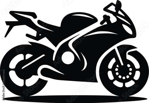 motorcycle sport bike silhouette
