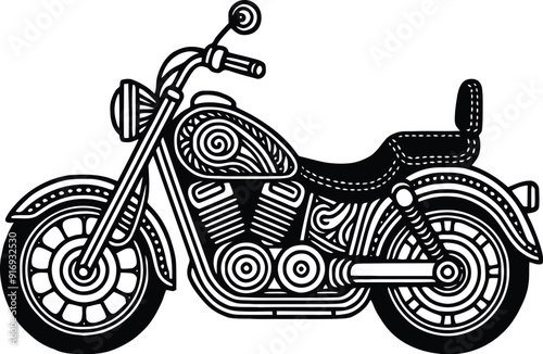 motorcycle sport bike silhouette