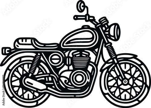 motorcycle sport bike silhouette
