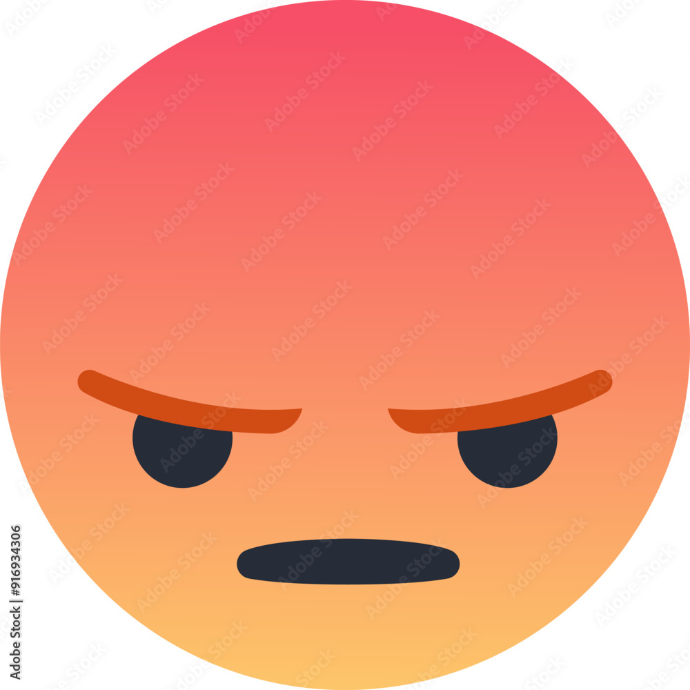 Angry Emoji Flat Icon Angry Emoji Flat Icon
