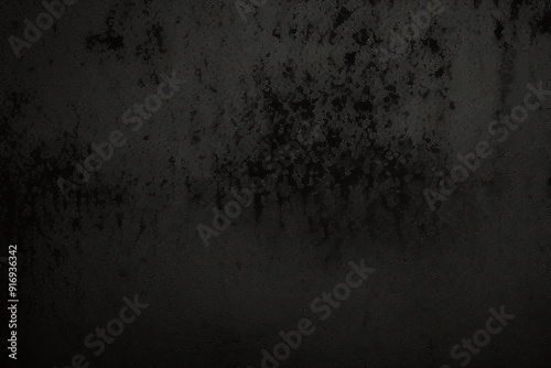 Fondo nero del muro di pietra di cemento strutturato di lerciume nero scuro
