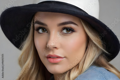 portrait of a girl in a hat