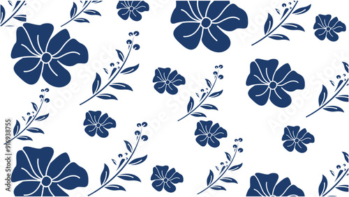 seamless pattern with flowers