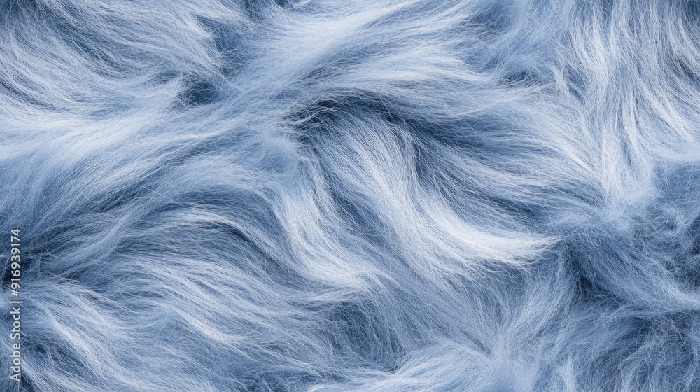 Obraz premium A detailed close-up showcases a dark grey shaggy wool texture, perfect for fashion concepts and material design SEAMLESS PATTERN