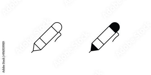 editorial set icon with white background vector stock illustration