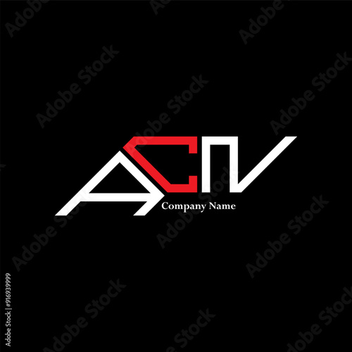 ACN logo design, ACN simple and modern logo. ACN luxurious alphabet design