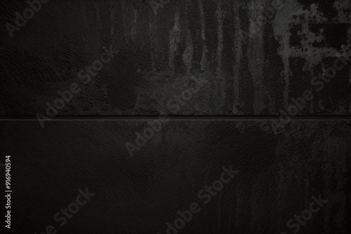 Fondo nero del muro di pietra di cemento strutturato di lerciume nero scuro