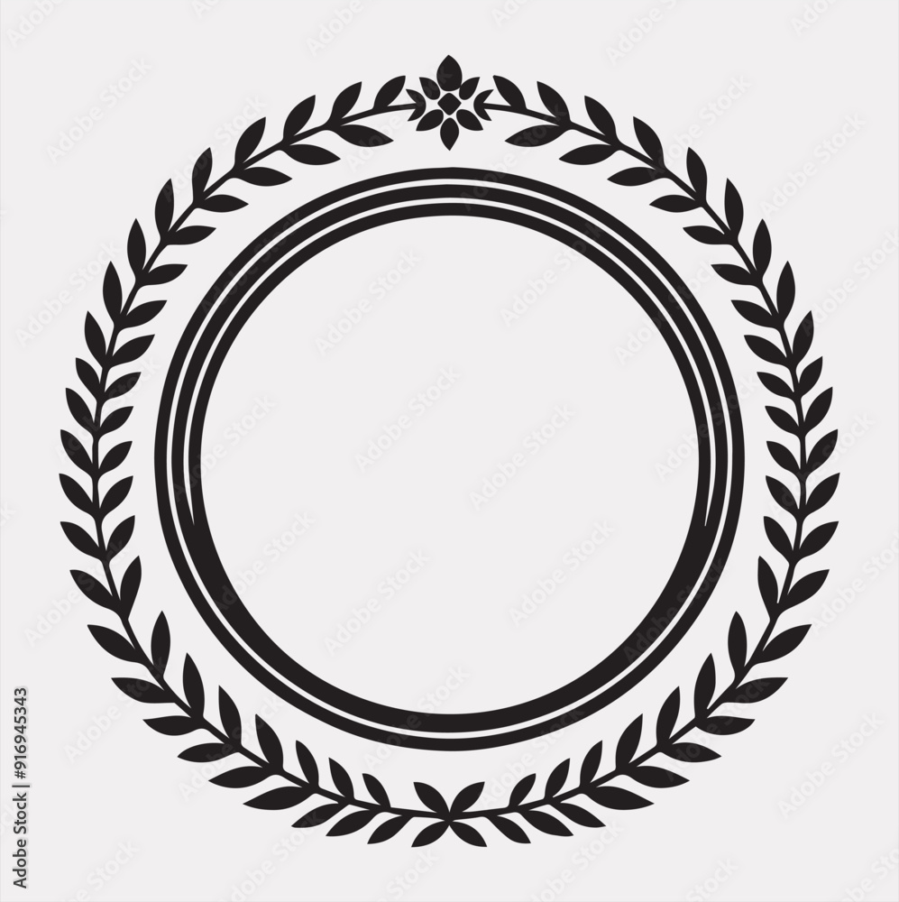 Frame vector silhouette on a white background Frame vector silhouette on a white background