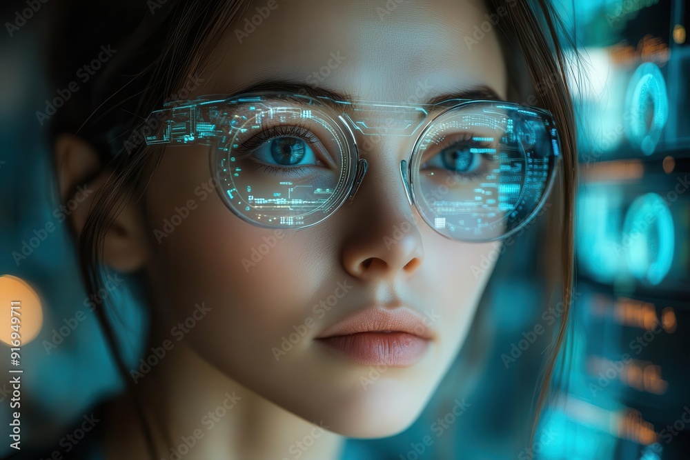 futuristic hr manager using augmented reality interface to analyze employee data surrounded by holographic charts and ai assistants futuristic hr manager using augmented reality interface to analyze employee data surrounded by holographic charts and ai assistants
