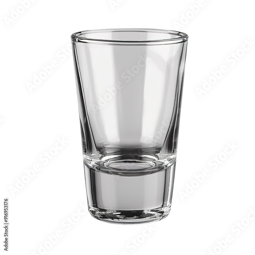 Wallpaper Mural Front view of an empty shot glass isolated on a white transparent background Torontodigital.ca
