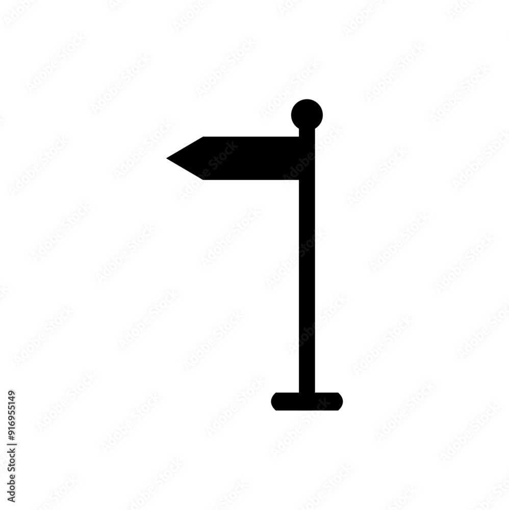 Signpost Icon vector design symbol illustration Signpost Icon vector design symbol illustration