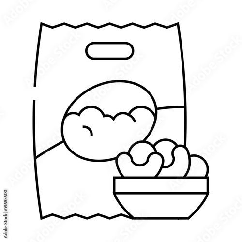 soy gluten free line icon vector. soy gluten free sign. isolated contour symbol black illustration